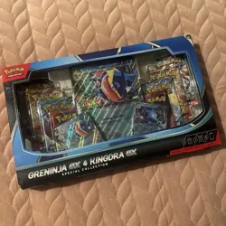 Pokemon TCG: Greninja ex/ Kingdra ex Special Collection NEW - damage box - Image 1