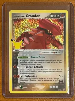 Celebrations Team Magma's Groudon 9/95 Holo Ultra Rare Pokemon TCG - Image 1
