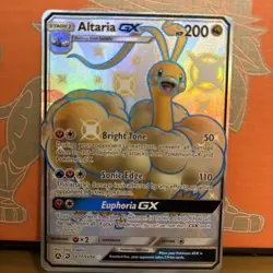 Pokemon TCG Shiny Altaria GX Full Art Promo Card SV77/SV94 Hidden Fates - Image 1