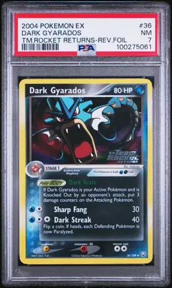 PSA 7 Dark Gyarados 36/109 Team Rocket Returns 2004 Reverse Holo Pokemon Card - Image 1