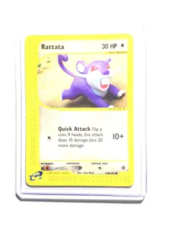 RATTATA - 128/165 - Expedition Base Set - Common - Pokemon Card - NM - Image 1