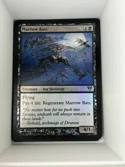 Marrow Bats FOIL Avacyn Restored NM Black Uncommon MAGIC MTG CARD. M9 - Image 1