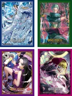 ONE PIECE Card Game JAPANESE Official Card Sleeves 11 Set of 4 Kind BANDAI NAMCO - Image 2