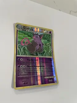 Grumpig 23/102 Reverse Holo Rare HGSS Triumphant Set Pokemon Card 2010 - Image 2