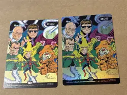 2 x mtg borderless Hex, 1 is foil, from Marvel's Spiderman set, unplayed - Image 1