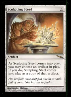 MTG Sculpting Steel LP Light Play Mirrodin [5149] - Image 1