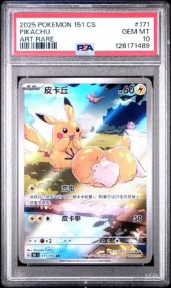 Psa10 Pikachu Art Rare 171/151 Pokemon 151cs Chinese 2025 - Image 1