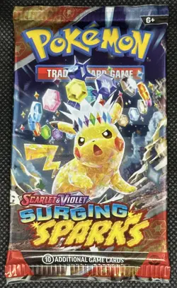 Pokemon Scarlet & Violet Sealed Surging Sparks Booster Packs Art Set Of 4 - Image 5