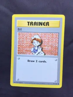 Pokemon Cards: Base Set Shadowless Common: Bill 91/102 - Image 1