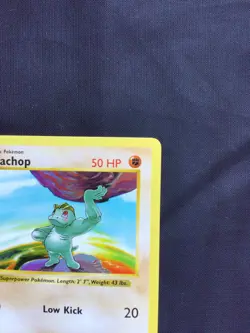 Pokemon Cards: Base Set Shadowless Common: Machop 52/102 - Image 3