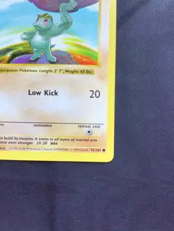 Pokemon Cards: Base Set Shadowless Common: Machop 52/102 - Image 4
