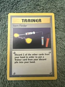 Pokemon TCG Trainer Item Finder 74/102 Base Set LP/MP - Image 1