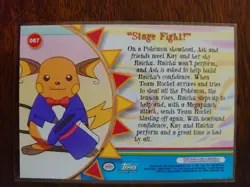Pokemon - Topps - Stage Fight OR7 - NH - TV Animation Edition - Image 2
