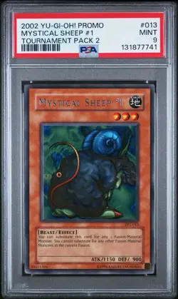 2002 Yu-Gi-Oh! Mystical Sheep #1 Tournament Pack 2 TP2 Rare PSA 9 - Image 1