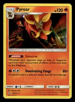 Pyroar 19/131 Holo Rare Forbidden Light Pokemon Card - Image 1