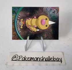 Weedle #13 - Pokemon Topps Series 1 Card *EXC* Holo - BLUE LOGO - Image 2