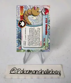 Weedle #13 - Pokemon Topps Series 1 Card *EXC* Holo - BLUE LOGO - Image 3
