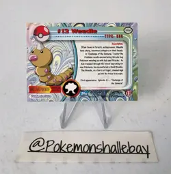 Weedle #13 - Pokemon Topps Series 1 Card *EXC* Holo - BLUE LOGO - Image 4