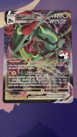 SPANISH Prize Pack Rayquaza VMAX 111/203 Play Series Prize Pack Card - Image 2