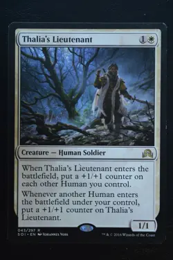 Magic The Gathering MTG THALIA'S LIEUTENANT Shadows over Innistrad LP Played - Image 1