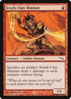 Krark-Clan Shaman x1 LP - Mirrodin - Magic the Gathering MtG - Image 1