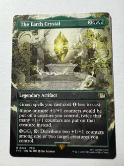 MTG Final Fantasy Set of Crystals WATER / WIND / EARTH / FIRE / DARKNESS - Image 1