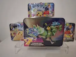 Pokemon TCG Stellar Terra Collector Chest Tin 2024 Surging Sparks Damaged - Image 3