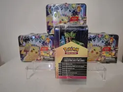 Pokemon TCG Stellar Terra Collector Chest Tin 2024 Surging Sparks Damaged - Image 4