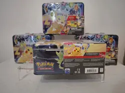 Pokemon TCG Stellar Terra Collector Chest Tin 2024 Surging Sparks Damaged - Image 5