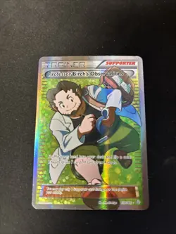 Pokemon TCG Professor Birch's Observations 159/160 Holo Full Art LP/NM - Image 1
