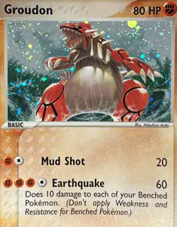 Groudon 102/101 Pokemon 2004 EX Hidden Legends-Secret Rare Holo -NM+ - Image 2