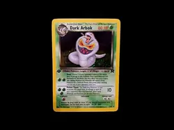 Pokemon Dark Arbok 1st Edition 2/82 Vintage WOTC Team Rocket NM-MT - Image 1