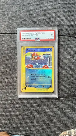 2002 POKEMON EXPEDITION #118 MAGIKARP-REVERSE FOIL PSA 5 *LOW POP* - Image 1