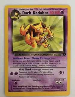 Dark Kadabra 39/82 Non Holo Team Rocket Pokemon TCG WoC - Image 1