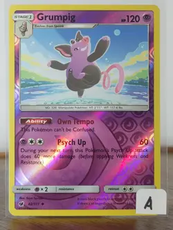 Grumpig - Crimson Invasion - singles - 42/111 - Pokemon TCG - Reverse - Image 2