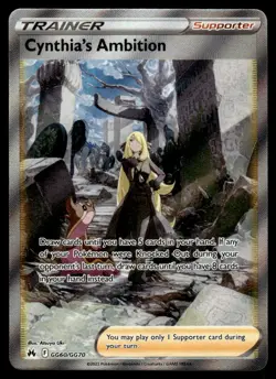 2023 Pokemon Sword & Shield Series - Crown Zenith GG60 Cynthia's Ambition N - Image 1