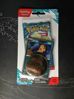 1 x Pokemon TCG - Journey Together - Checklane Blister Booster - Scraggy Promo - Image 3
