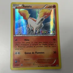 Pokemon FRENCH Ponyta 14/83 CARD 20th ANNIVERSARY GENERATIONS Toys"R"Us - Image 1