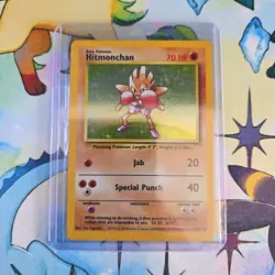 Hitmonchan Pokemon Card Holo WOTC 7/102 Base Set Rare Vintage 1999 Original LP - Image 1