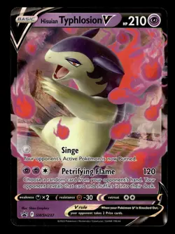 Hisuian Typhlosion V SWSH237 Ultra Rare Black Star Promo Pokemon Card - Image 1