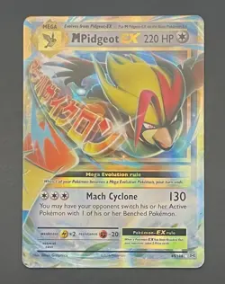 Pokemon Card Mega Pidgeot EX 65/108 Evolutions - Near Mint - Image 1