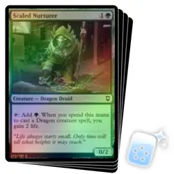 FOIL SCALED NURTURER X4 Commander Legends: Battle For Baldur's Gate Magic MTG - Image 1