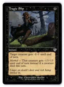 Tragic Slip NM* RETRO Innistrad Remastered ENGLISH 390 mtg -UnltdCards - Image 1