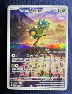 *Pokemon Center Exclusive* Teal Mask Ogerpon # 123 Black Star Promo SVP - Image 1