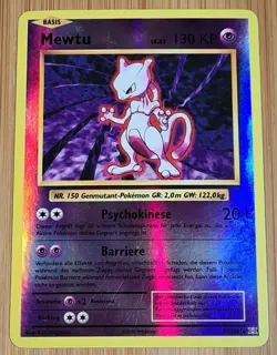 Mewtu # 51/108 Rare Reverse Evolution 2016 Pokemon Deutsch Played - Image 1