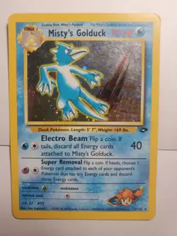 POKEMON MISTY'S GOLDUCK 12/132 HOLO RARE NM / LP - Image 1