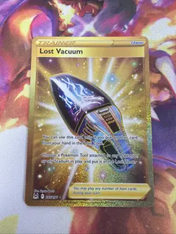 Pokemon Lost Vacuum 217/196 Lost Origin Gold Secret Rare Holo NM - Image 1