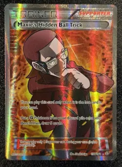 Pokemon TCG Primal Clash - Maxie's Hidden Ball Trick 158/160 Full Art MP - Image 1