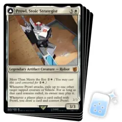 Prowl, Stoic Strategist X4 Transformers Magic MTG MINT CARD - Image 1