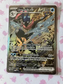 Pokemon TCG Greninja ex SVP 132 Special Illustration Rare SIR Holo Card Mint - Image 1